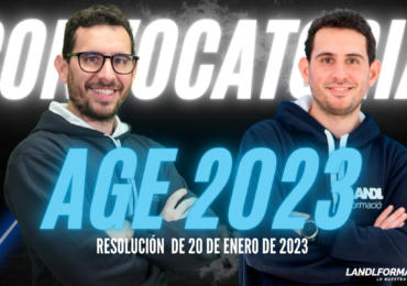 Nueva convocatoria de la AGE 2023