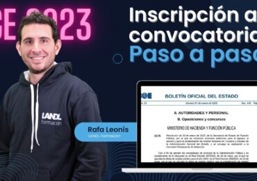 Inscripción en la nueva convocatoria de la AGE